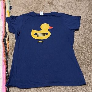 Jeep Navy Tee with Yellow Duck Graphic